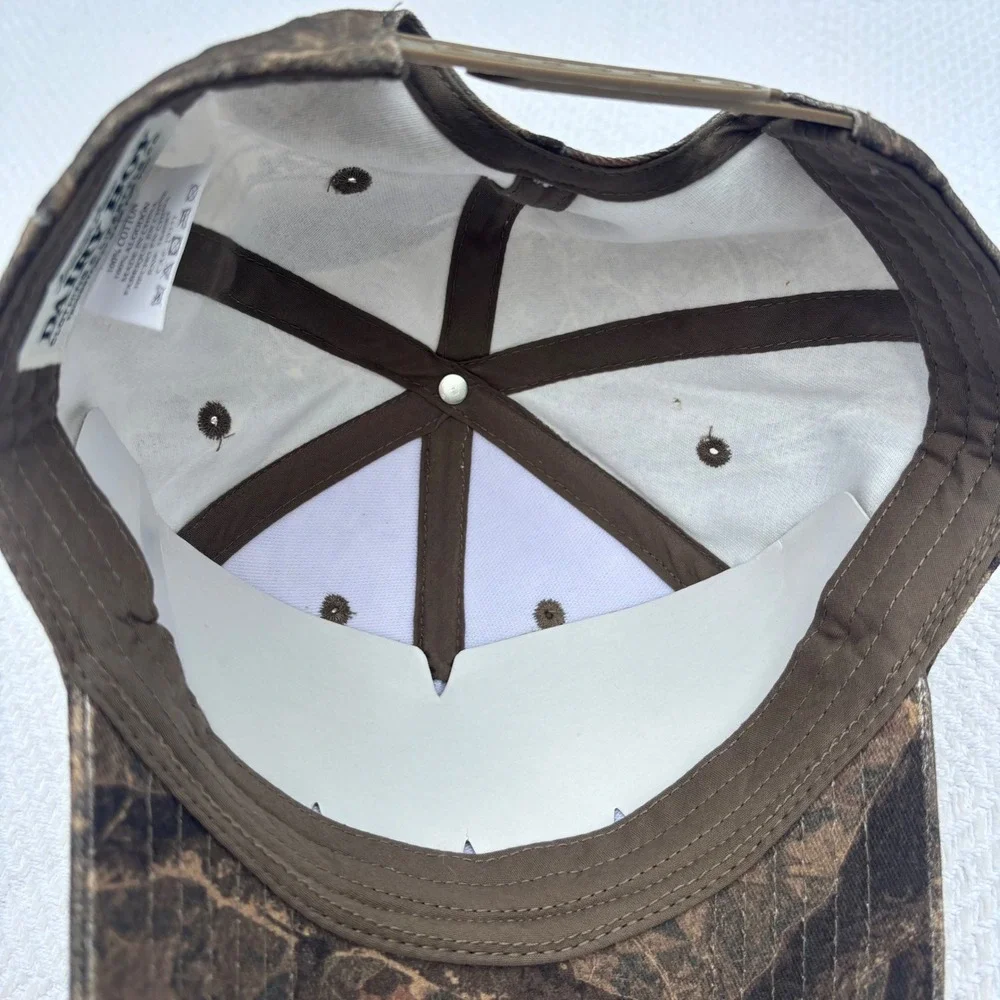 Unisex DAIRY BOY Paige Lorenze River Camo Logo‎ Trucker Hat in Orange NEW